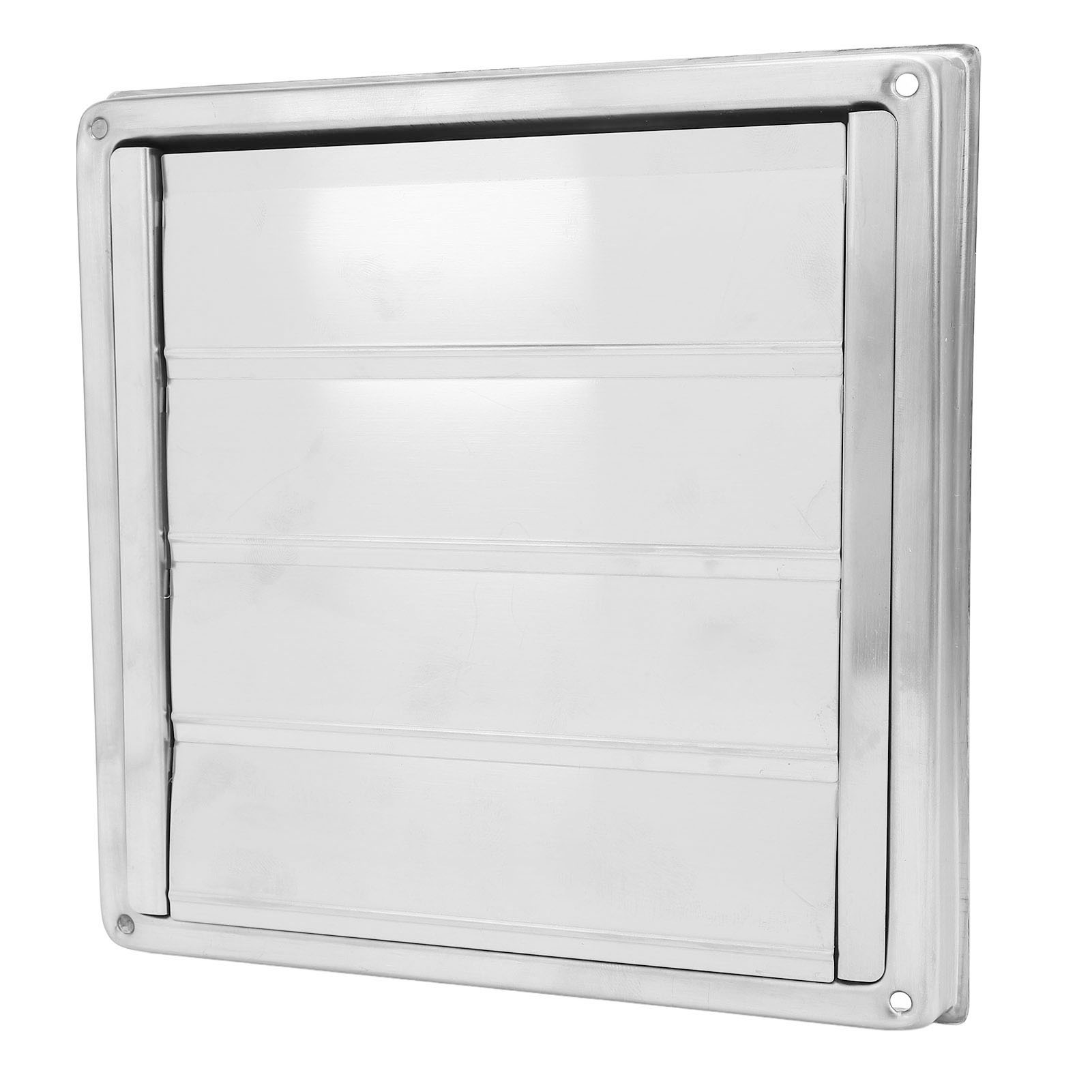 Nieyigj Dryer Vent Cover 4 Inch / 100mm Square 304 Stainless Steel Exterior Wall Vent Cover with Nylon Mesh to Keep Rain Snow Wind Out Exhaust Outdoor Wall Vents Household Ventilation