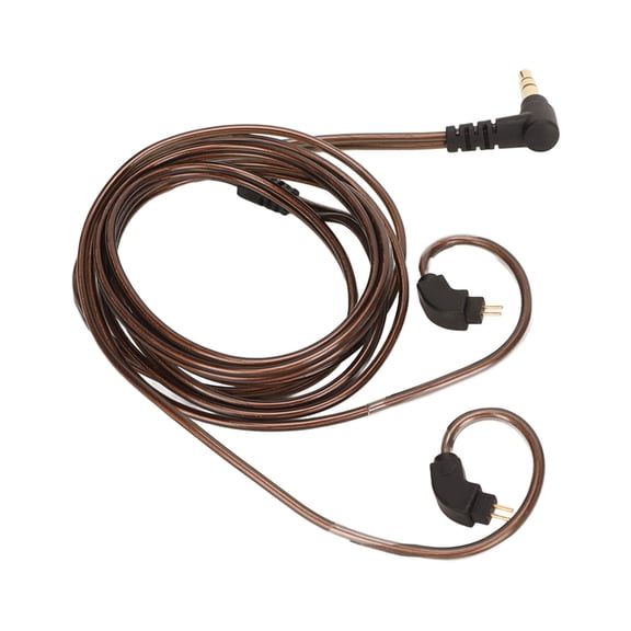 Nieyigj Earphone Upgrade Cable 2 Pin 0.78mm Connector 3.5mm Plug Replacement Earbuds Wire Antique Brass