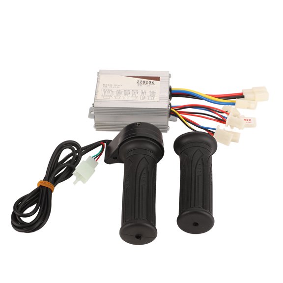 Nieyigj Electric Bike Controller Kit Aluminum Alloy Controller and Throttle Handle Set with for Riding 24V 500W Replacement Parts for Mountain and Commuter Bikes Durable Cycling Accessories[cite: 1]