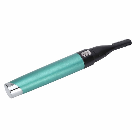 Nieyigj Electric Eyebrow Trimmer Waterproof Pen Shape Flexible Shaving Facial Hair Remover for Home Travel Use Green (16.0 cm / 6.3 inches)