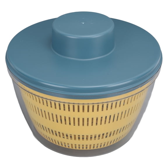 Nieyigj Electric Vegetable Washing Machine & Salad Spinner, 4L Capacity Rechargeable Fruit Cleaner Dryer, Efficient Multifunctional Kitchen Accessory Basin with Drainer - Blue