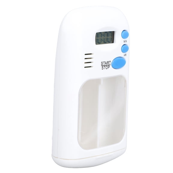Nieyigj Electronic Medication Dispenser with Alarm Sound Alerts, LCD Display High Precise Timing Divided Reminder Organizer Timer, 3.94 inches / 10 cm, Built-in Battery