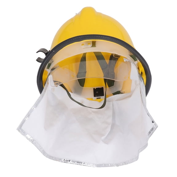 Nieyigj Firefighter Hard Hat Double Layer Flame Retardant Safety Helmet Anti Impact Protection for Emergency Rescue, 1 Count