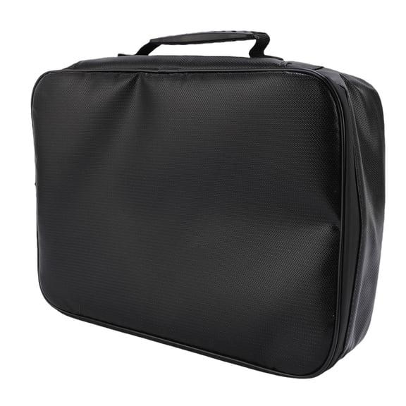 Nieyigj Fireproof Document Bag with Lock File Hard Case Portable Home Travel Safe Storage for Important Documents Files Passports 14.2 inches / 36.0 cm x 11.0 inches / 28.0 cm