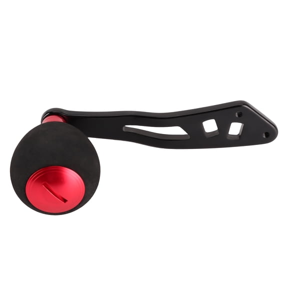 Nieyigj Fishing Reel Handle Grip Baitcasting Reel Rocker Arm Replacement for A/D/S Brand, Black/Red, 6.7 inches / 17 cm Length, Aluminum Alloy