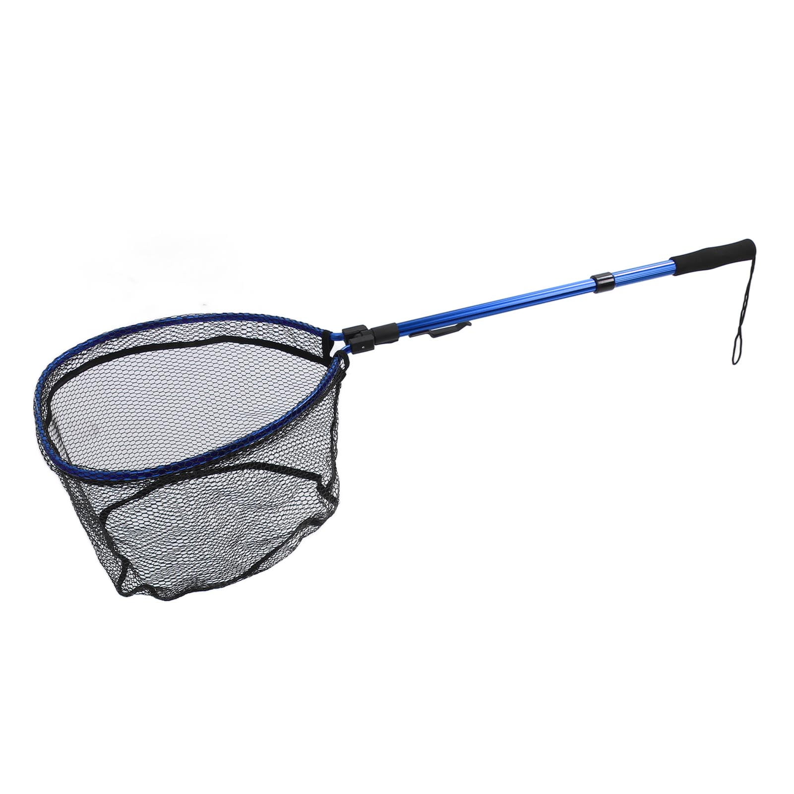 Nieyigj Floating Fishing Net Aluminum Alloy Rubber Foldable Extendable Portable Fish Landing Net for Easy Transportation and Storage Blue 17.7 inches / 45 cm for Professional Anglers