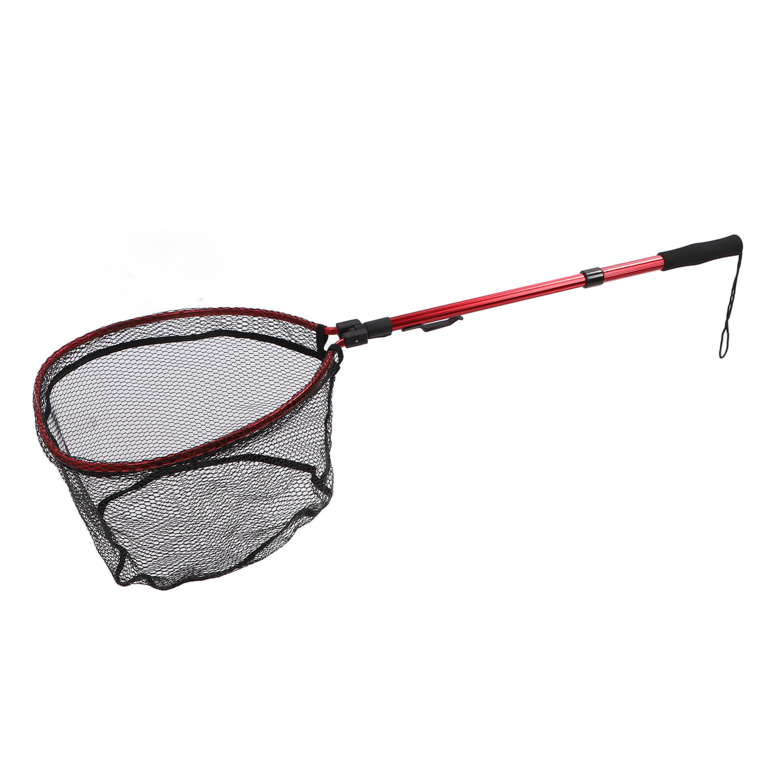 Nieyigj Floating Fishing Net Aluminum Alloy Rubber Foldable Extendable Portable Fish Landing Net for Easy Transportation and Storage Red 17.7 inches / 45 cm for Professional Anglers