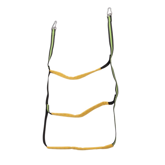 Nieyigj Foldable 3 Steps Marine Rope Ladder Strong Load Bearing Inflatable Boat Rope Ladder Portable Boarding Assist For Canoeing Kayak Motorboat Yacht Docking Swimming Pool