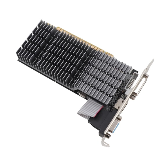 Nieyigj GT710 4G GDDR3 Graphics Card Support DVI VGA HDMI 64-bit 3840x2160 Resolution Low Profile PC Video Card Components for Office and Gaming Desktop Displays (9.45 inches / 24 cm)