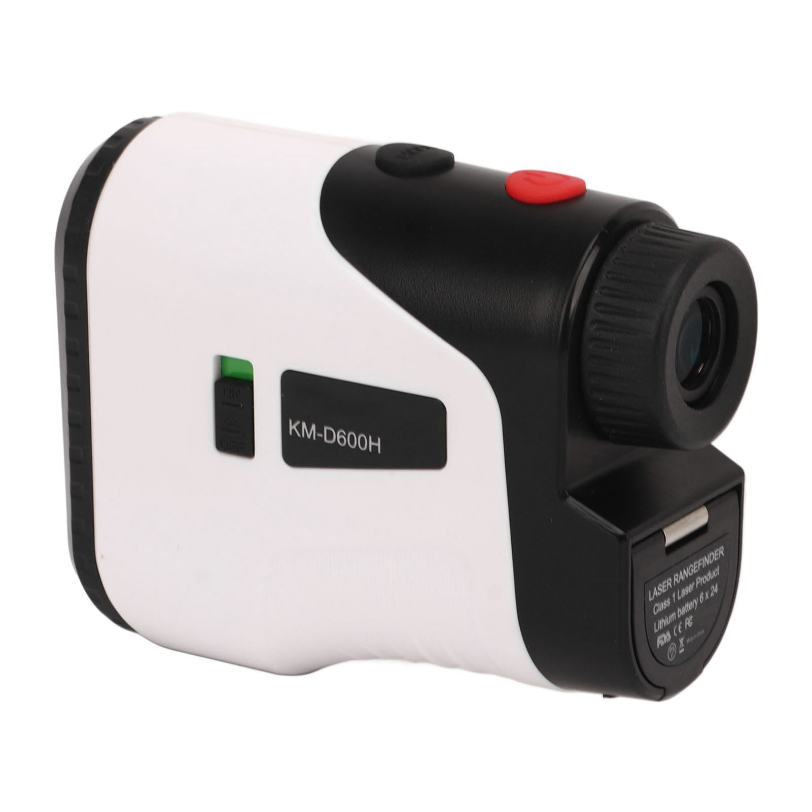 Nieyigj Golf Rangefinder with Slope Switch USB Rechargeable 6.5X Magnification 656 Yards / 600m Range Laser Range Finder White