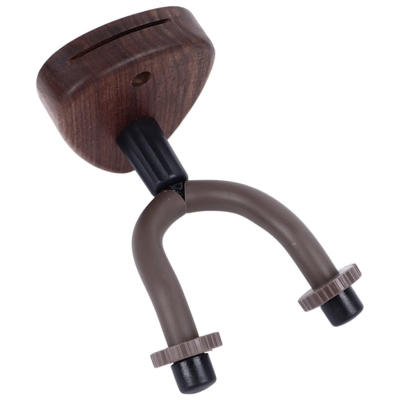 Nieyigj Guitar Neck Hanger Wall Mount Hook Stand Wooden Base String Instrument Holder for Bass Banjo Violin Acoustic Electric Guitars Ukulele Mandolin Space Saving Display Accessories
