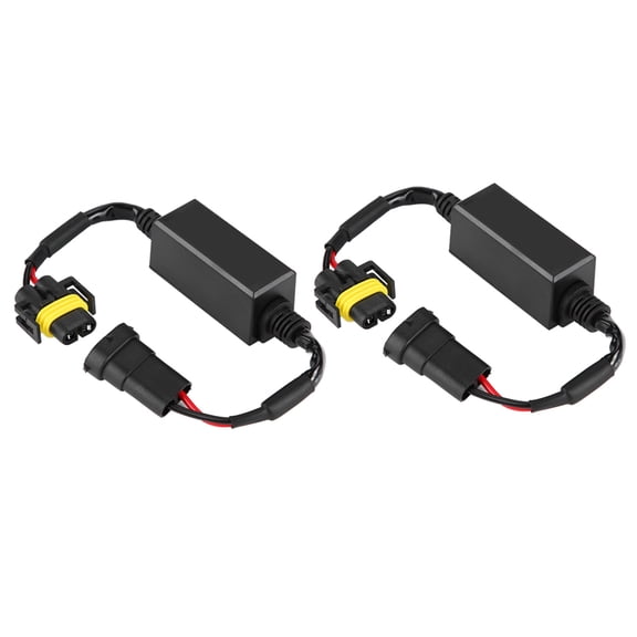 Nieyigj H8 H9 H11 C12 LED Headlight Decoder Fog Lamp Anti Flicker Flash Error Free Canceler Resistor Wire