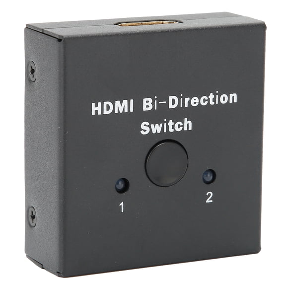 Nieyigj HD Multimedia Interface Bi-Direction Switch 4K 1080P 2-Port 2x1 1x2 Splitter Switcher for PS4 Xbox TV Projector Monitor Gaming Setup Support HDCP Pass-through No External Power Needed
