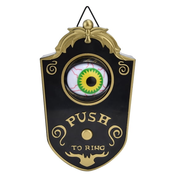 Nieyigj Halloween Doorbell Horrible Single Eyeball Luminous Hanging Door Bell Halloween Party Prop Decoration