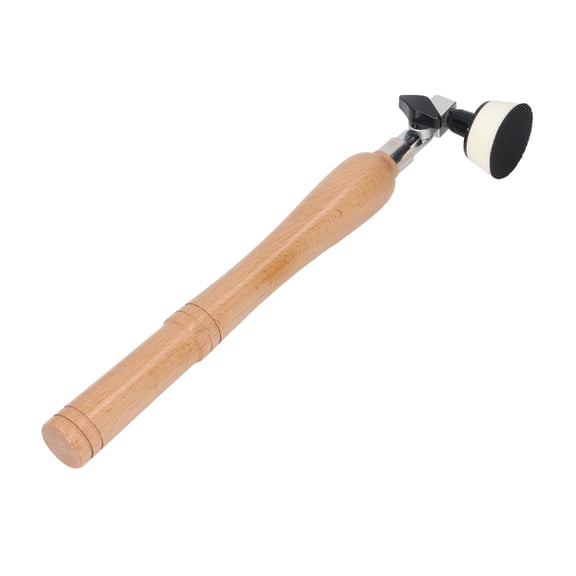 Nieyigj Hand Held Bowl Sander Kit Wooden Handle with 1-Inch and 2-Inch Pads 50Pcs Sanding Discs for Woodworking Lathe