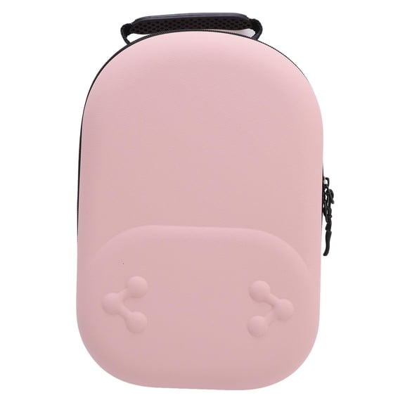 Nieyigj Hard Carrying Case for Meta Quest 3S / 3 EVA Electronic Accessories Storage Case Portable Shockproof VR Travel Organizer Bag with Shoulder Strap, 12.6 inches / 32 cm (Pink)