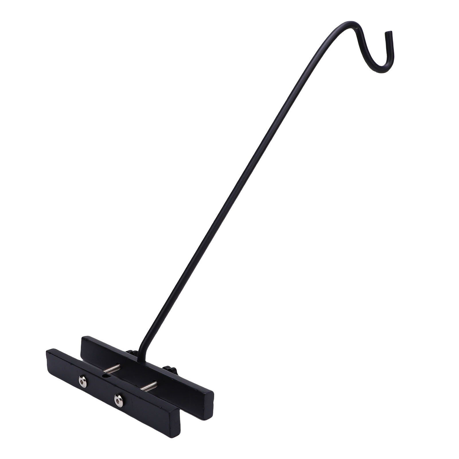 Nieyigj Heavy Duty Steel Deck Bird Feeder Hanger 17 inches / 43.1 cm 360 Degree Rotating Hook Extension Pole Bracket for Flower Baskets Wind Chimes and Decorative Lights