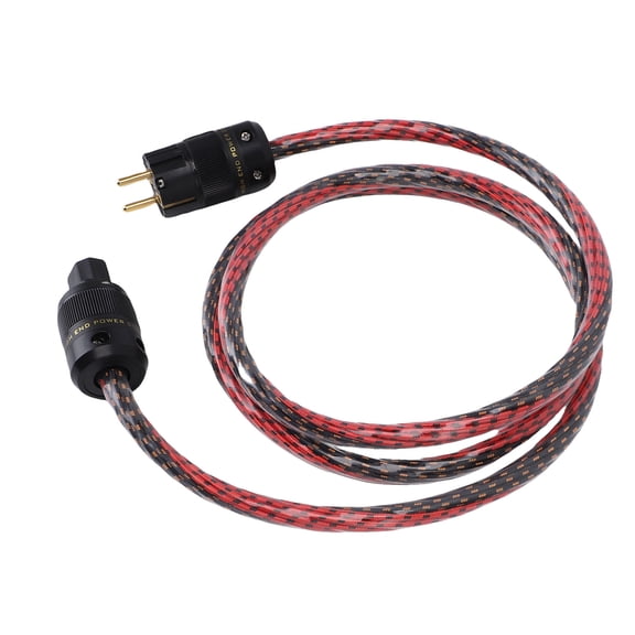 Nieyigj HiFi Power Cable OFC Shielding Audiophile Power Wire for Power Filter Turntable Amplifier CD Player Dac Components Black