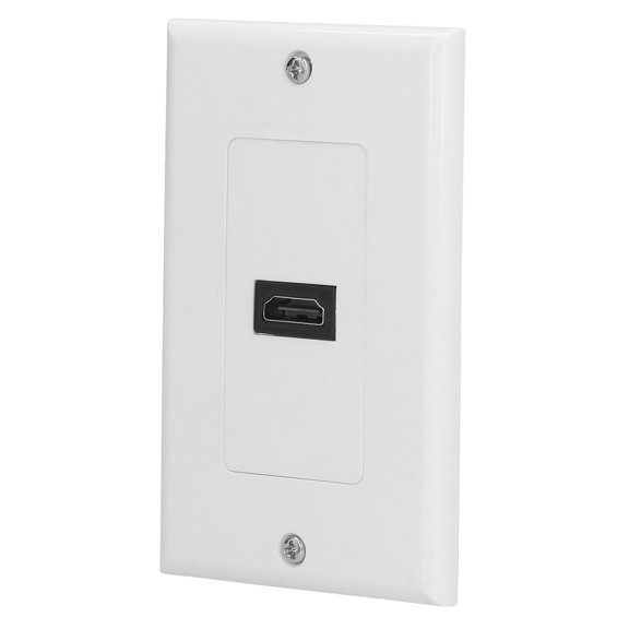 Nieyigj High Definition Multimedia Interface Wall Plate High Resolution 4K High Speed Pass Through No Welding Wall Socket (2.8 x 4.5 inches / 71 x 115 mm)
