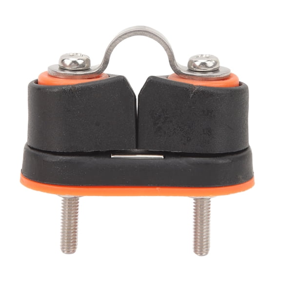 Nieyigj High Load Nylon Marine Cam Cleat with Ball Bearing Wire Fairlead Leading Ring, Boat Rope Cleat for Sailing, Sailboat, Yacht, Kayak, Canoe, Dinghy, Small Size 3-6mm (0.12-0.24 inches)