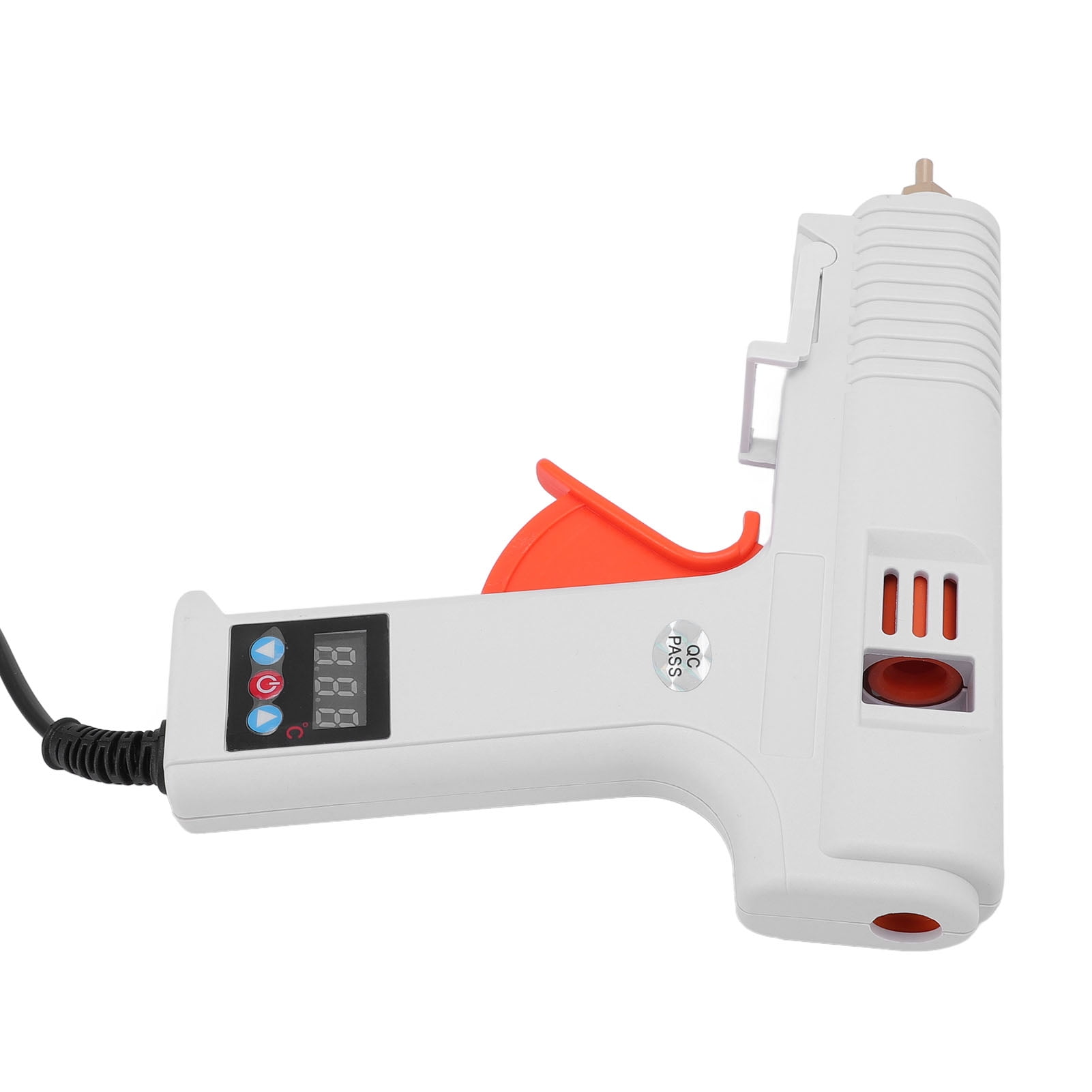 Nieyigj Hot Melt Glue Device 120W High Temperature Tool Adjustable Digital Display Smart Heater for DIY Crafts Quick Repairs Home Projects US Plug Black