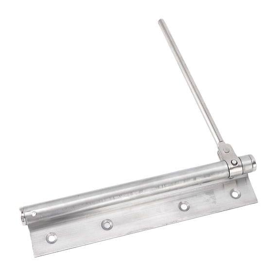 Nieyigj Hydraulic Door Closer Adjustable Stainless Steel Automatic Spring Door Closer for Fire & Residential Doors, Silver (19.5 cm / 7.7 in)