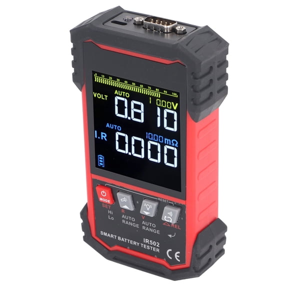 Nieyigj IR502 Battery Internal Resistance Tester, 3.2 Inches / 8.1 cm Color LCD Screen, Voltage Impedance Checker DC0.00V to 120V
