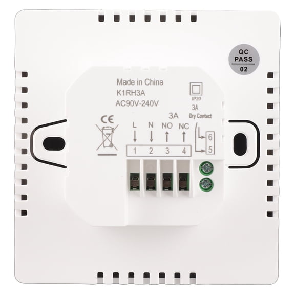 Nieyigj Intelligent Plumbing Linkage Temperature Controller LCD Backlight Display Boiler Heating Thermostat Smart Energy Saving Timing Child Lock Wall Mount White (10.48 oz / 297 g)