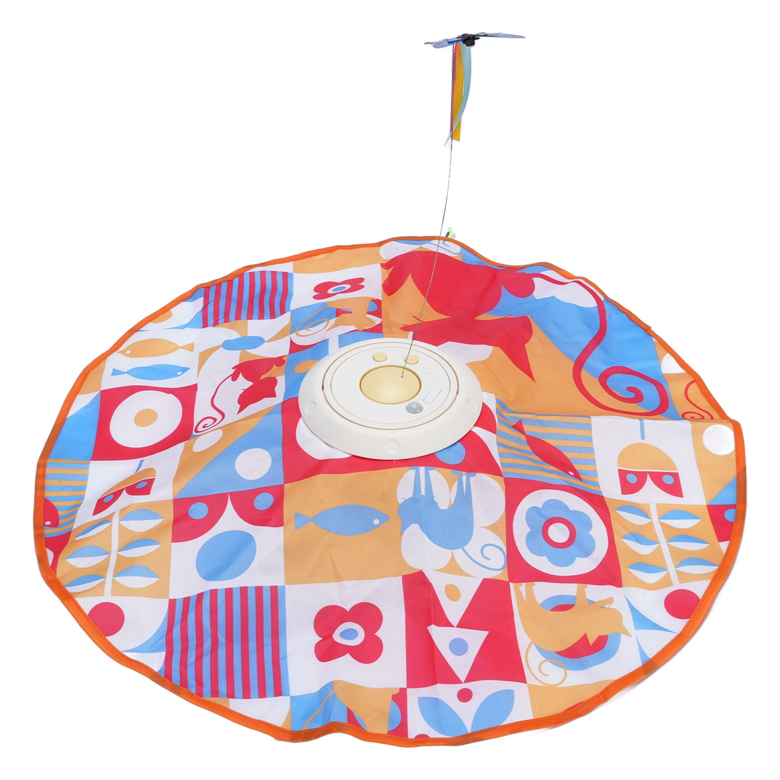 Nieyigj Interactive Cat Toys Funny 360 Degree Rotation Turntable Self Entertainment Hide and Seek Play Mat Toy for Indoor Exercise, Style 1 (7.87 inches / 20 cm, Multicolor)