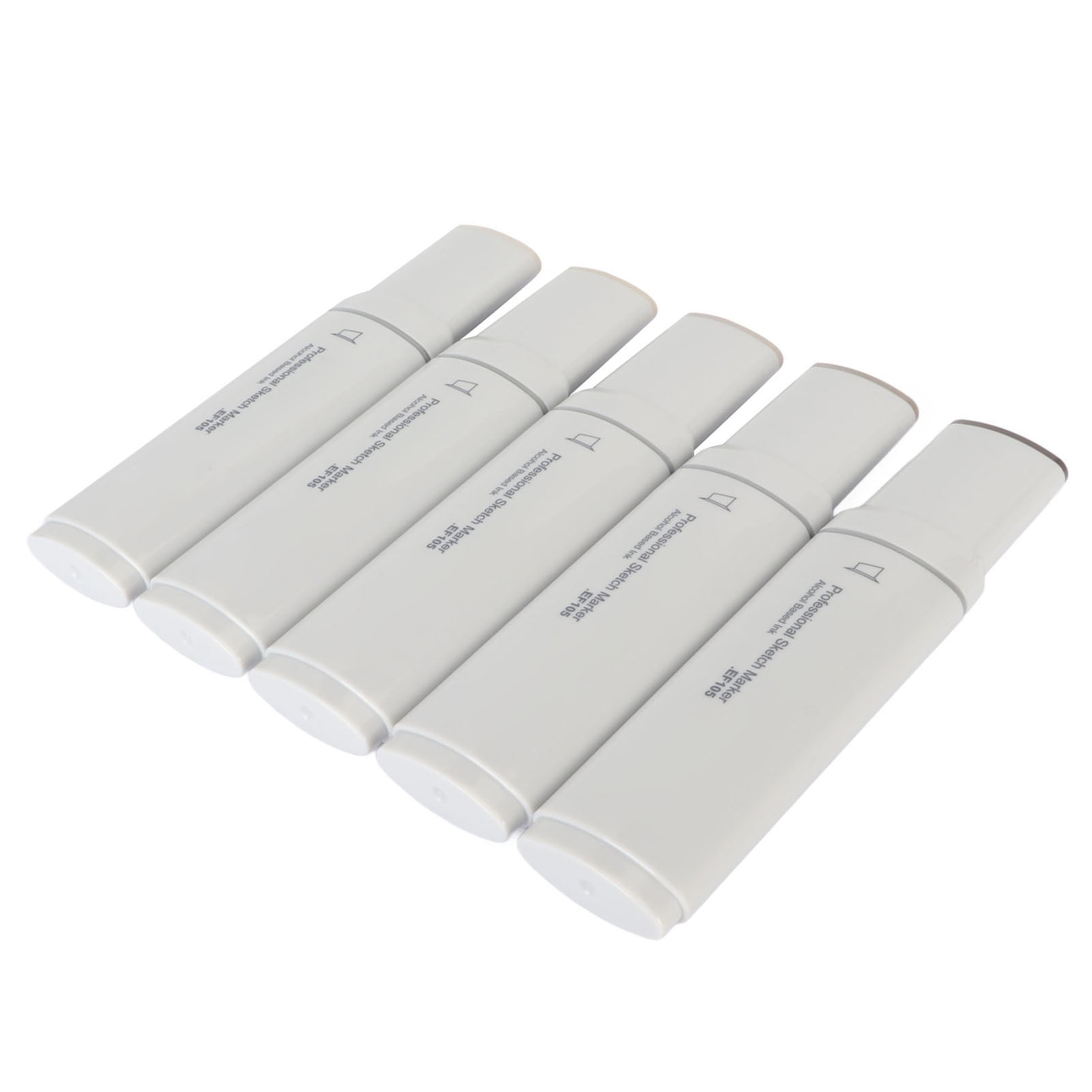 Nieyigj Jumbo Art Markers Large Wide Head Paint Pen Set Fluent Ink Absorption for Painting Drawing Highlighting Rendering Warm Gray Color 5 Count Professional Artist Supplies