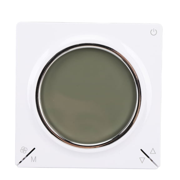 Nieyigj Key Type Digital Thermostat Control Panel Temperature Humidity Detection Controller for Air Conditioning Ventilation System 220V, 4.33 inches / 11 cm Length, Built-in Installation