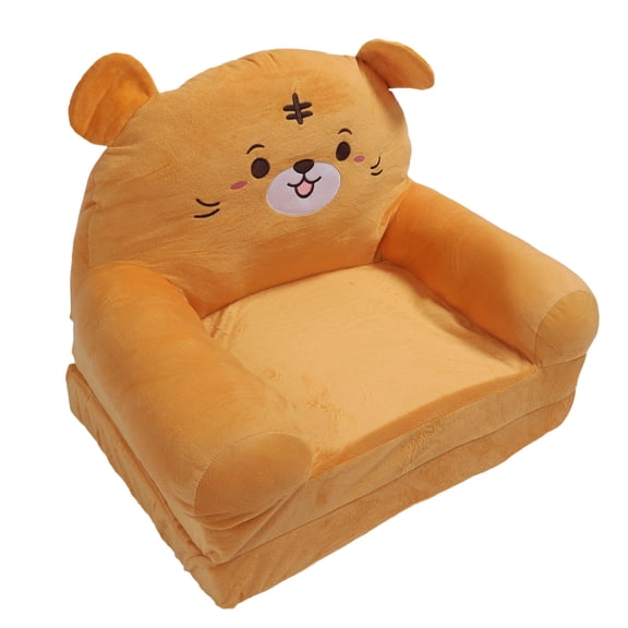 Nieyigj Kids Folding Sofa Plush Fabric Sponge Cartoon Pattern Toddler Flip Open Couch For Rest Reading Childrens Furniture Playroom Sleeper Bed Two Layer