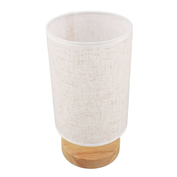 Nieyigj LED Bedside Touch Control Table Lamp with Birch Wood Base & Linen Shade, USB Rechargeable Stepless Dimmable Nightstand Desk Light for Bedroom Living Room, 3 Colors (7.87 inches / 20 cm)