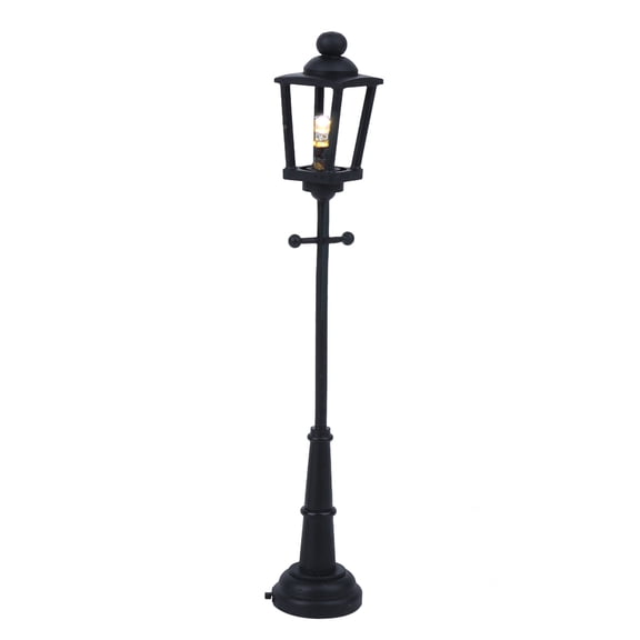 Nieyigj LED Street Light for 1/12 Miniature Dollhouse Mini Decoration Accessories, Metal Construction, Built-in Battery Operated, 5.1 inches / 13 cm Height, Black