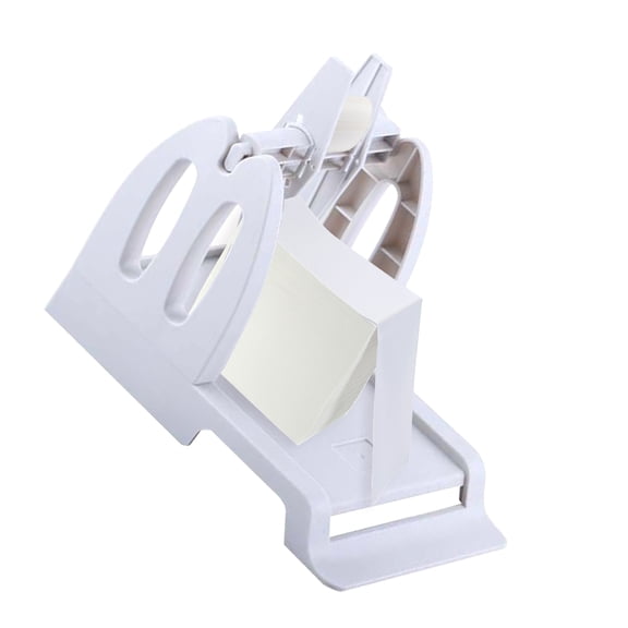 Nieyigj Label Holder for Desktop Thermal Label Printer 2 in 1 Rolls & Fan-Fold Stack Labels Shipping Package Sticker Dispenser Detachable Supermarket Retail Store Accessories White[cite: 1]