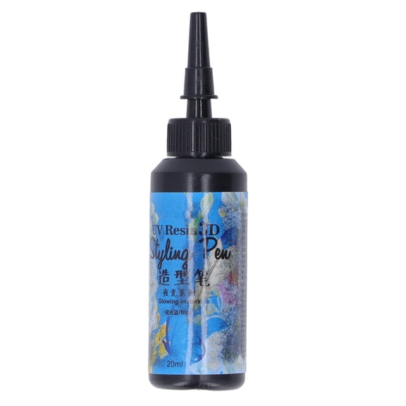 Nieyigj Luminous UV Resin 20ml Pen Shape Fast Curing Epoxy Resin for DIY Craft Jewelry, Blue