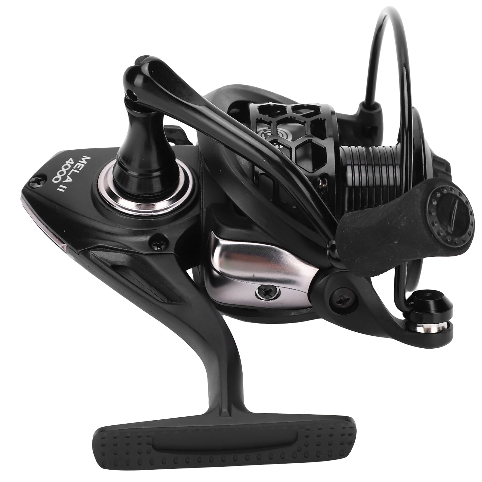 Nieyigj MELA4000 Spinning Reel 13+1 Bearings 5.0:1 Gear Ratio Left Right Interchangeable Fishing Wheel, Black