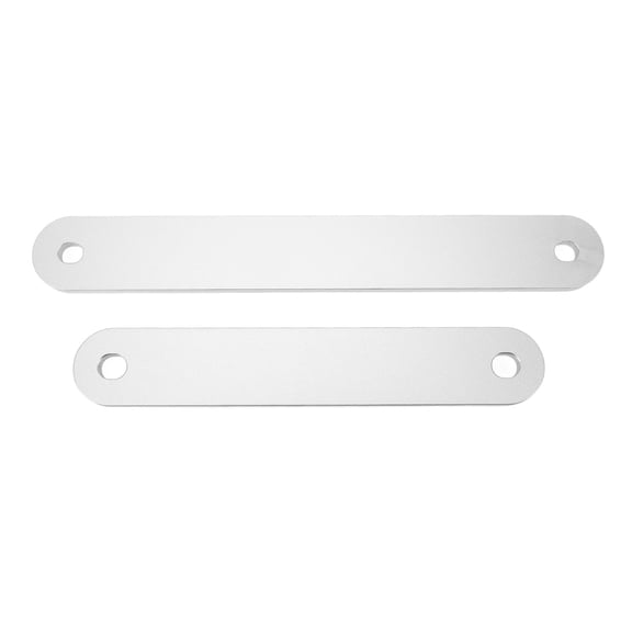 Nieyigj Marine Boat Outboard Motor Transom Support Plate Kit, 2-Piece Aluminum Engine Beam Mount Bracket Set (15 x 2 Inches & 12 x 2 Inches), Replacement for Top and Lower Bolt Holes