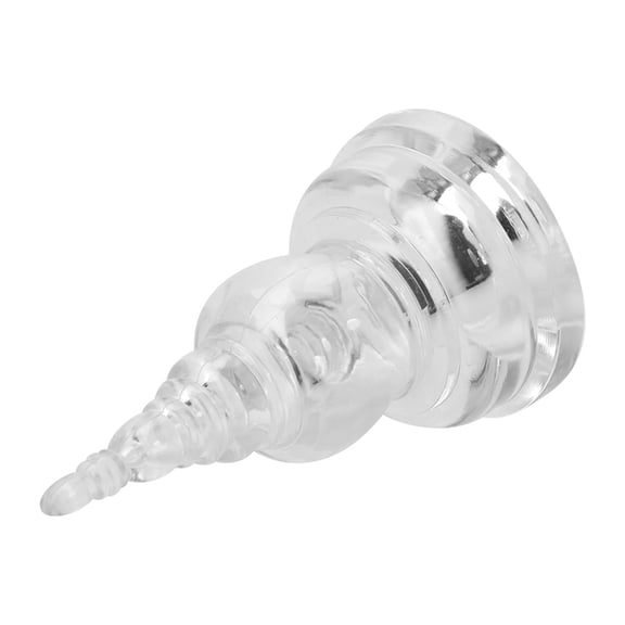 Nieyigj Mascot Temple Acrylic Buddhism Dagoba Stupa Tower Statue, Clear Buddhist Supplies Figurine for Holding Relics and Holy Objects, 3.1 Inches (8 cm) Height, Asian Inspired Home Decor