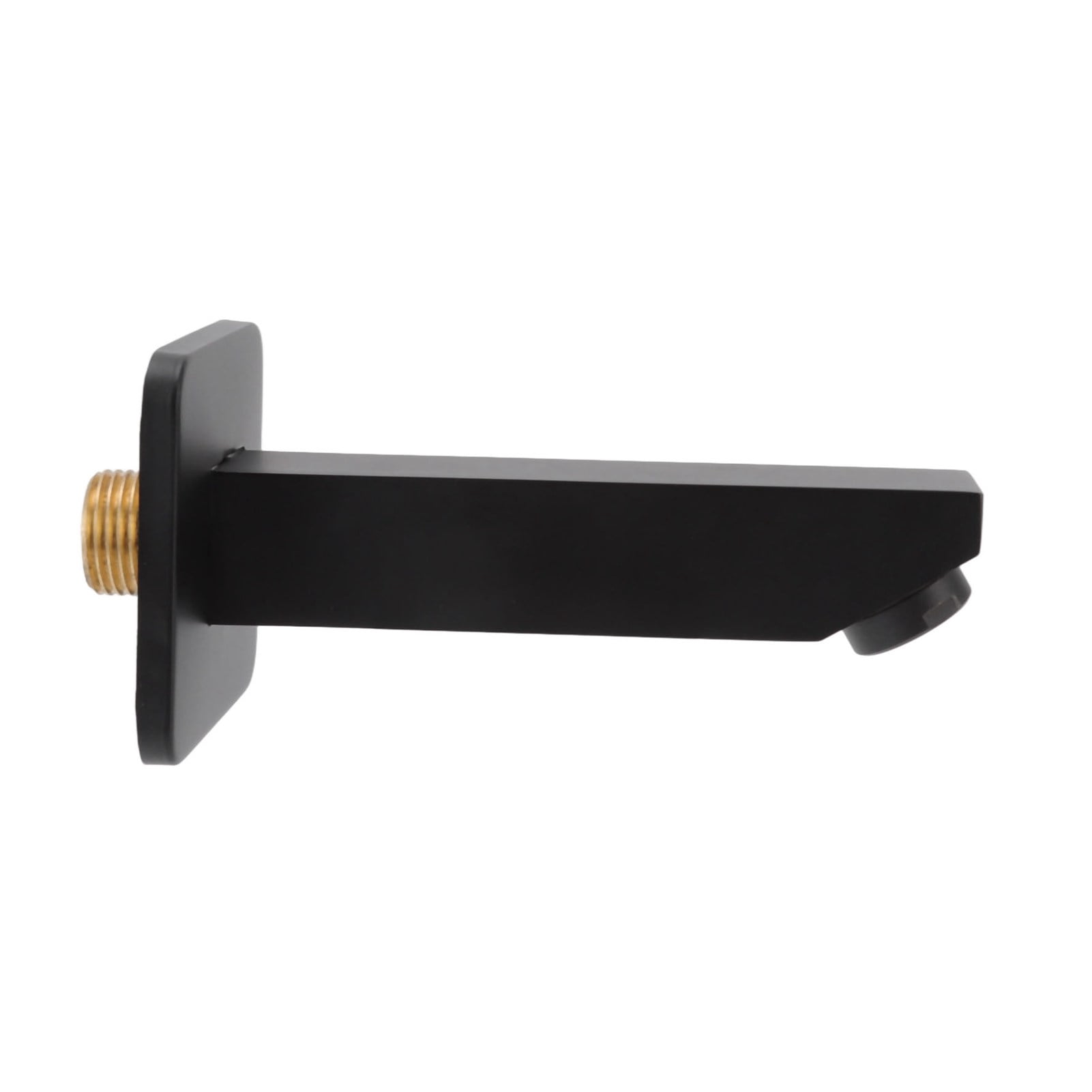 Nieyigj Matte Black Copper Concealed Bathtub Faucet Spout G1/2 Seamless Wall Mounted Bathroom Tub Fixture Water Outlet Accessories with Baffle 8.66 Inches Length