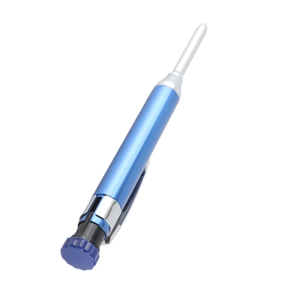 Nieyigj Mechanical Carpenter Pencil, Heavy Duty Construction Marker with Built-in Sharpener, Long Nose Deep Hole Design for Woodworking & Architecture, Blue Barrel, 1 Count (6.3 inches / 16 cm)