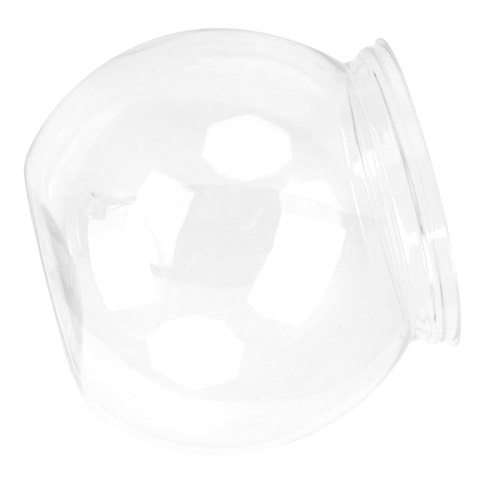 Nieyigj Mini Fish Tank Transparent Impact Resistant Plastic Fish Bowl for Desk Bookshelf Large Size 8.66 in / 22 cm