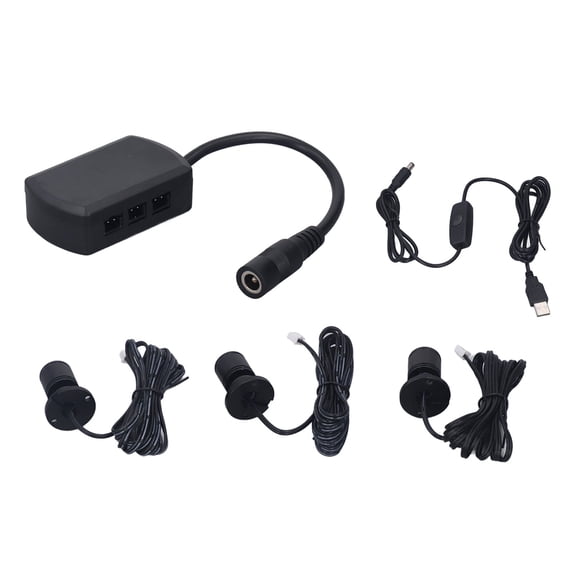 Nieyigj Mini LED Spot Lights 5V USB Showcase Display Light 1 to 3 Dimmable Small Cabinet Light for Jewelry Collection Black Daylight