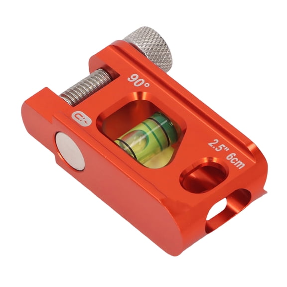 Nieyigj Mini Level Ruler 2.5 in / 6.35 cm Accurate Solid Cast Aluminum Compact Magnetic Spirit Level Tool for Plumbing and Electrical Work