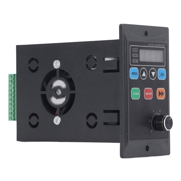 Nieyigj Mini Motor VFD Inverter, Single Phase 176-264V Input to 3 Phase 0-220V Output Variable Frequency Drive Controller, 400W 2A, UX-52-100, Gray