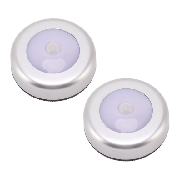Nieyigj Motion Sensor Night Light, Small LED Induction Lamp for Closet, Drawer, Bed Bottom, White Light, 2 Pcs (2.8 x 2.8 x 0.9 inches / 7 x 7 x 2.2 cm)