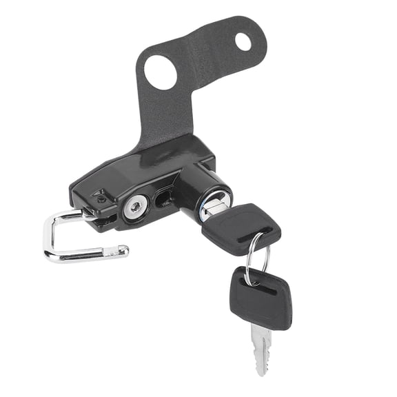 Nieyigj Motorcycle Modification Aluminum Alloy Helmet Lock Mount Hook Fit for Suzuki GSX1300R Hayabusa 2008+ (Black), 4.88 inches / 12.4 cm Bracket, Anti-Theft Protection, Easy Installation[cite: 1]