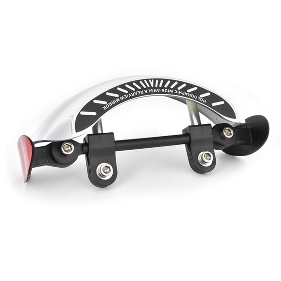 Nieyigj Motorcycle Rear View Mirror Chromed 180 Ultra Wide Angle Central Windscreen Mount Universal 7.87 inches / 20 cm