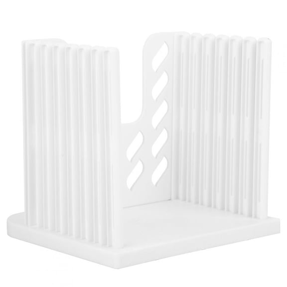 Nieyigj Multifunctional Bread Loaf Toast Cutter Slicing Cutting Tool White ABS Plastic Bagel Slicer Guide Kitchen Accessory 6.3 inches / 16 cm