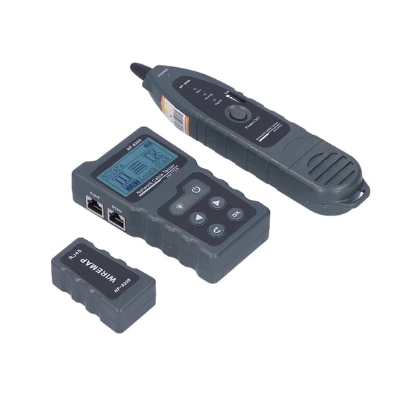 Nieyigj NF-8209 Electric Network Cable Finder Portable Anti Interference POE Line Finder Kit for Outdoor, Advanced Network Tester for Cable Fault, Length & Signal Detection, Includes Tool Bag